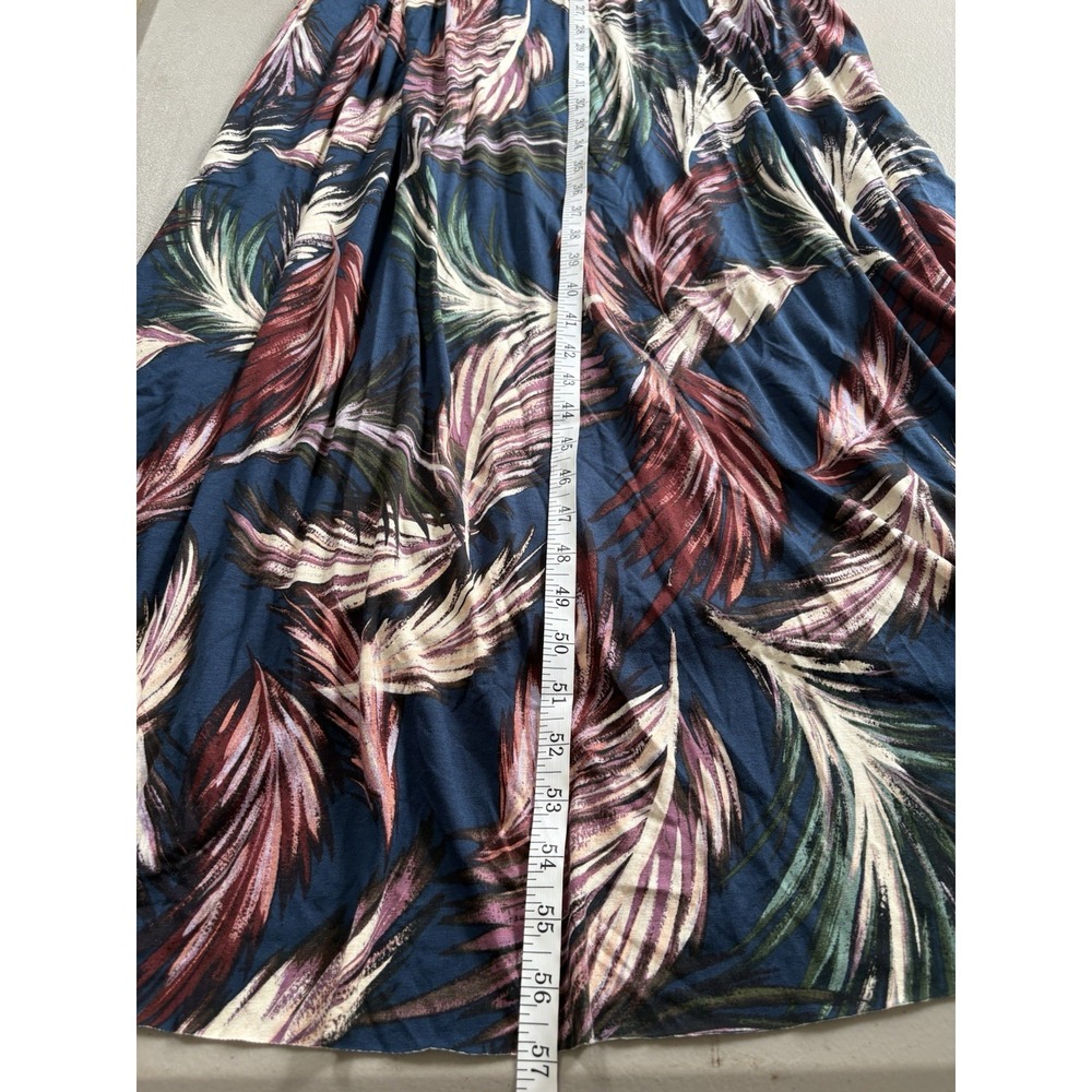 NEW Rachel Pally Long Sleeve Caftan Maxi Deep V Neck Dress Sz Small Feather - Picture 9 of 11